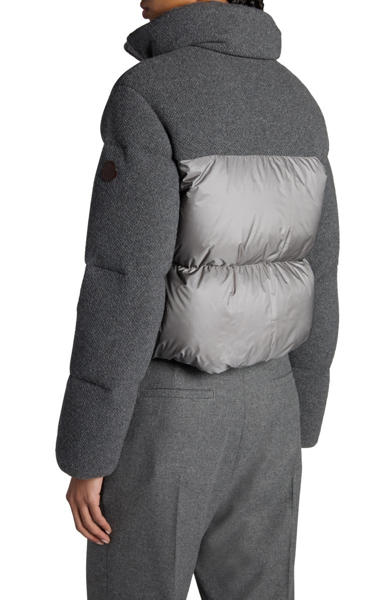 Moncler Breze Cashmere & Nylon Puffer Jacket, Alternate, color, 