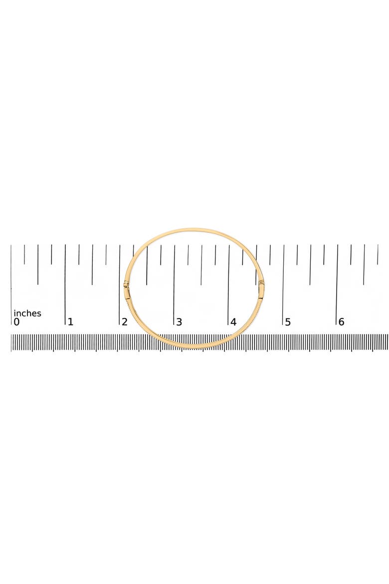 14K Yellow Gold 1/3 Cttw Diamond Half Eternity Bangle Bracelet, Alternate, color, Yellow