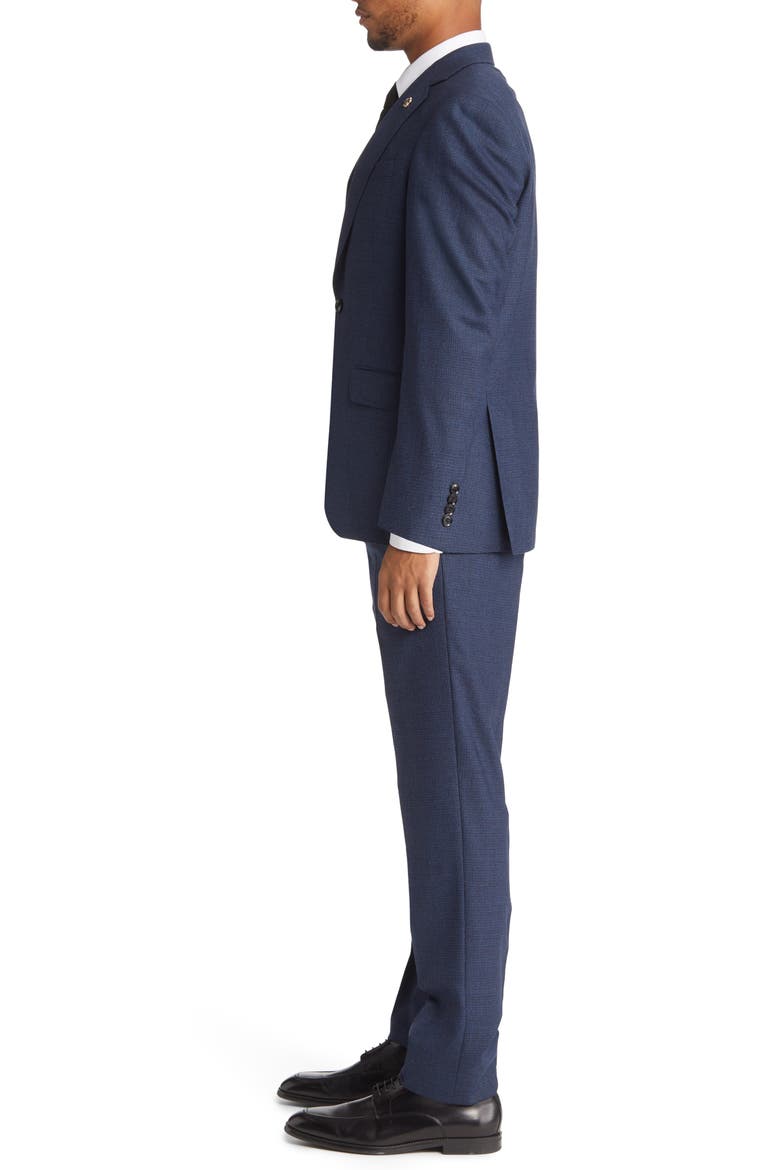 Jay Trim Fit Wool Suit, Alternate, color, BLUE