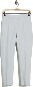 Theory Treeca Linen Blend Crop Pull-On Pants