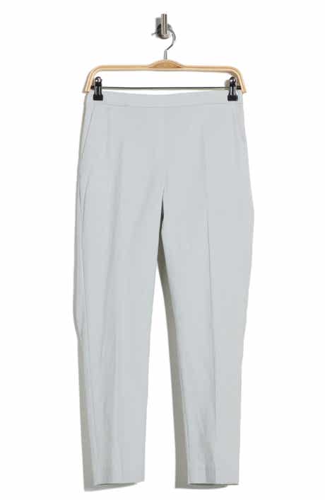 Theory Treeca Linen Blend Crop Pull-On Pants