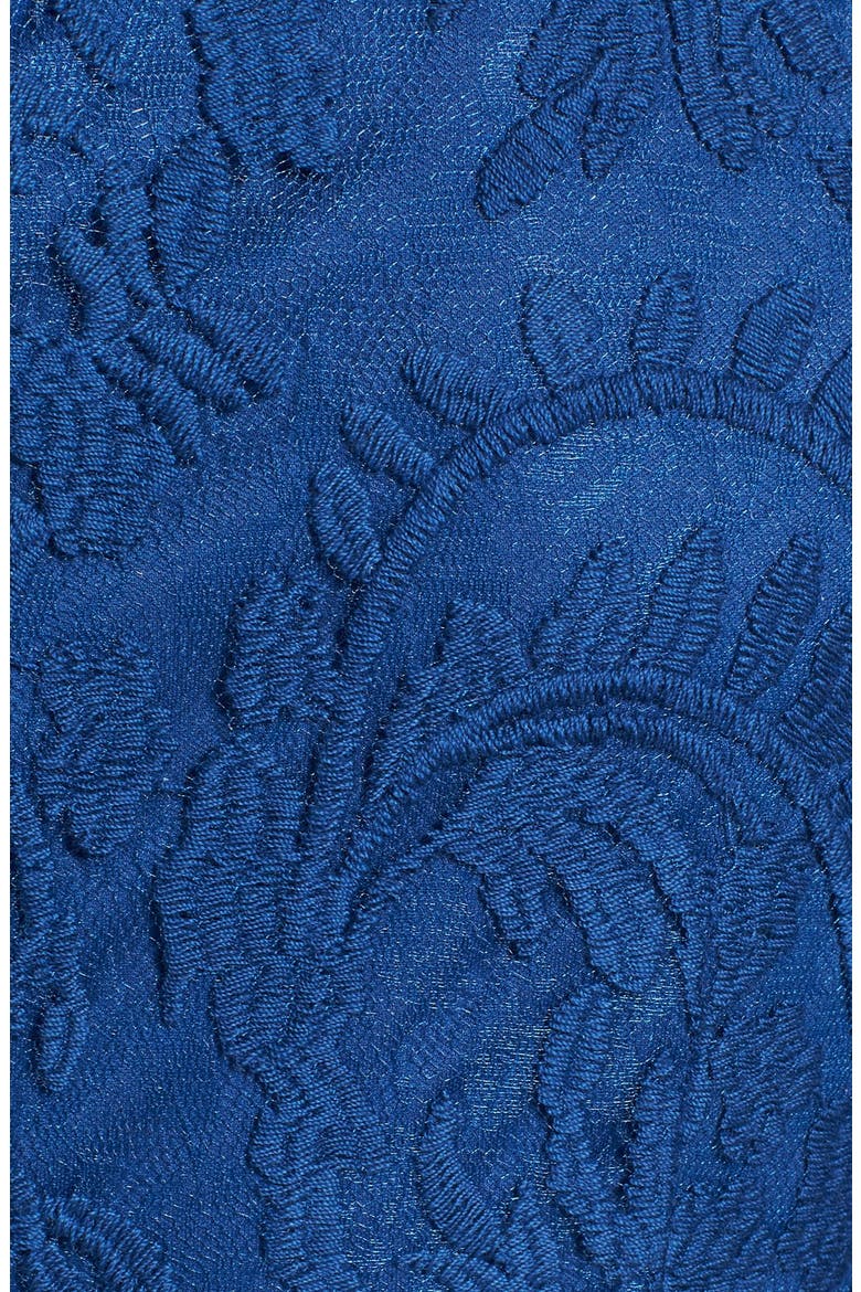 Embroidered Mesh Ruched Sheath Dress, Alternate, color, NILE