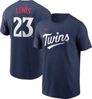 Nike Men's Nike Royce Lewis Navy Minnesota Twins Fuse Name & Number T-Shirt