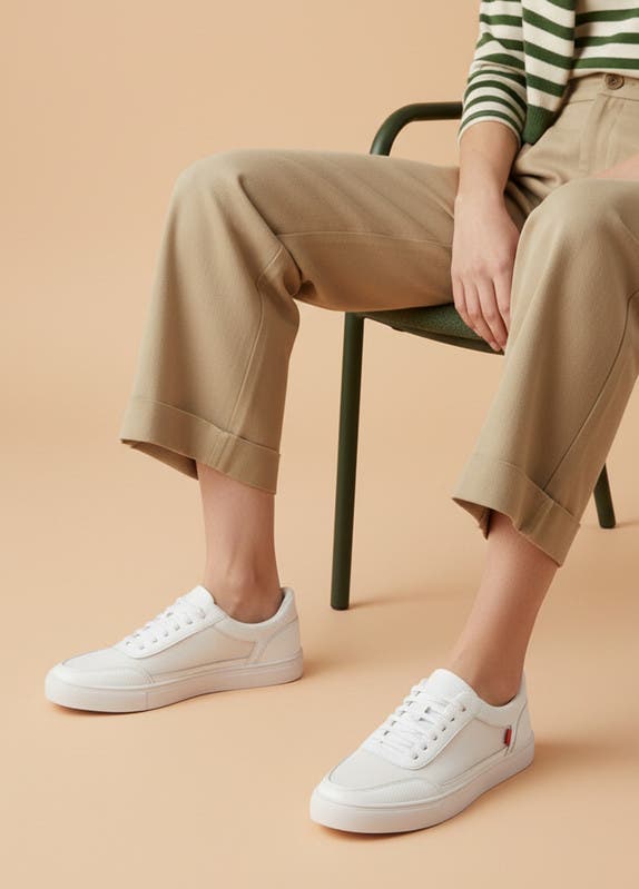 Columbia Street Hands Free Technology Leather Mesh Sneaker, Alternate, color, White Grainy Leather
