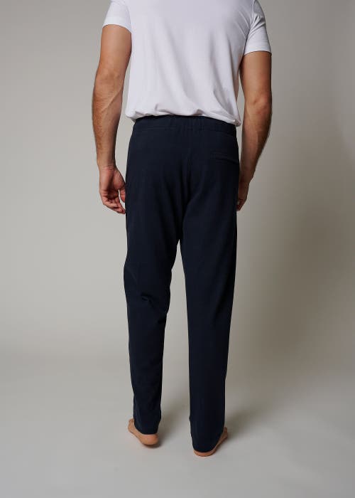 Leisure Lab Cotton Lounge Pant In Lapis