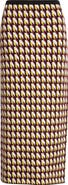 ZANKOV Alina Merino Wool Jacquard Pencil Skirt