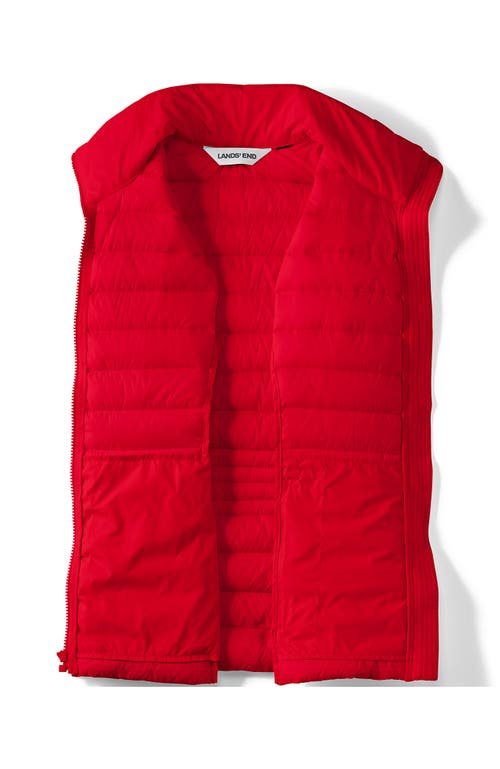 Lands' End Plus Size Wanderweight Packable Down Vest In Multi