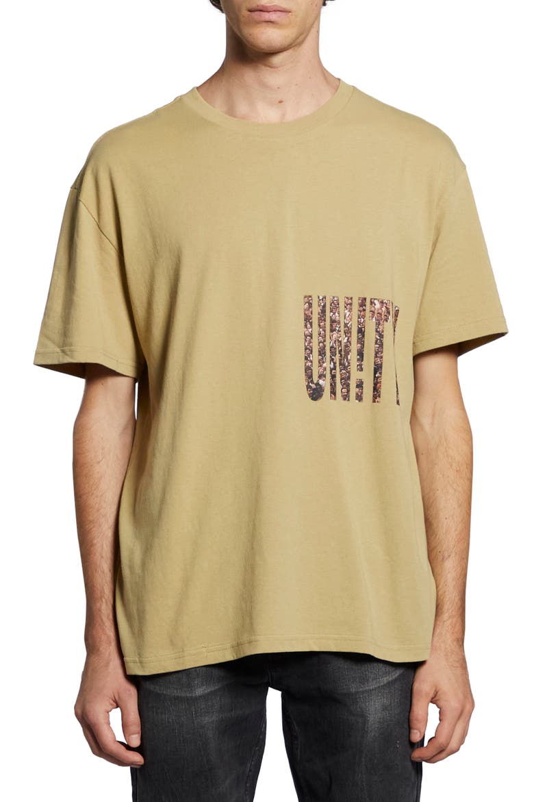 Oversize Crowded Biggie Graphic Tee, Main, color, KHAKI