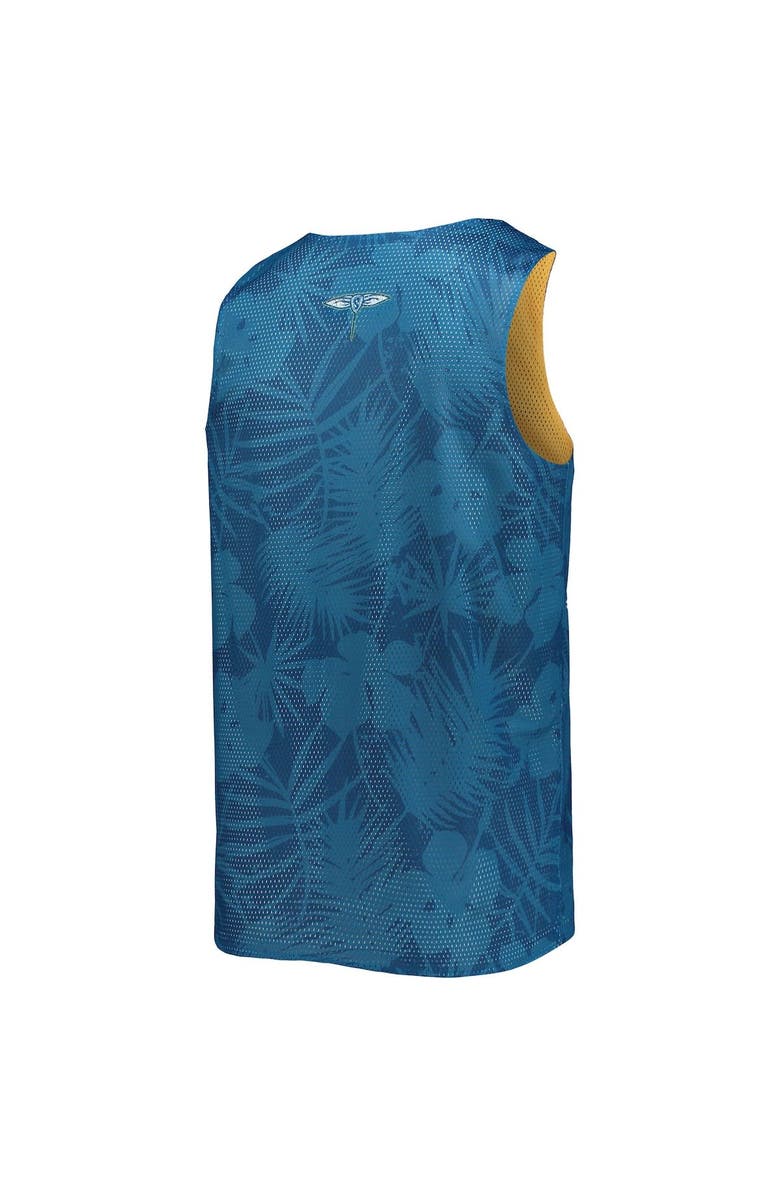 FOCO Men's FOCO Yellow/Navy Georgia Swarm Reversible Mesh Tank Top, Alternate, color, Yellow