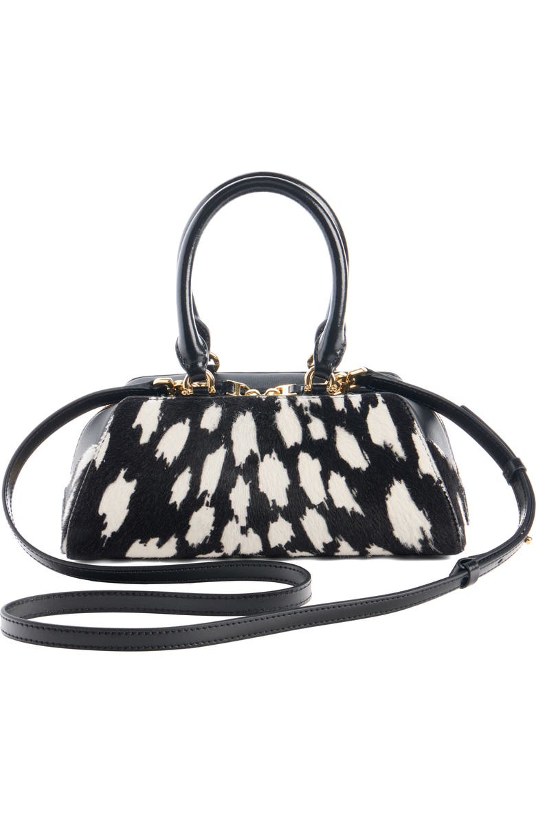 Givenchy Small Antigona Genuine Calf Hair East/West Satchel, Alternate, color, 004-Black/ White