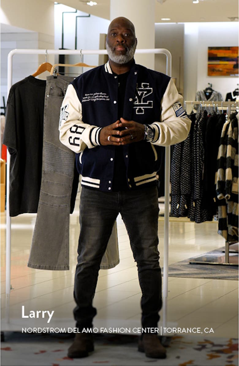 Oversize Varsity Bomber Jacket, sales video thumbnail
