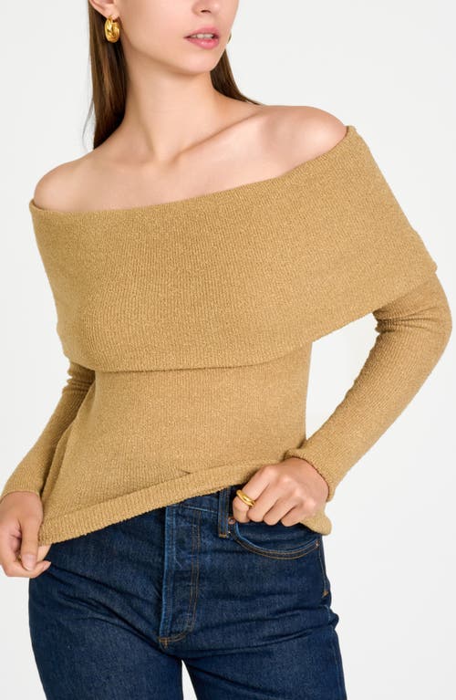 WAYF WAYF MORGAN OFF THE SHOULDER SWEATER 