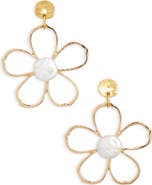 Karine Sultan Flower Drop Earrings