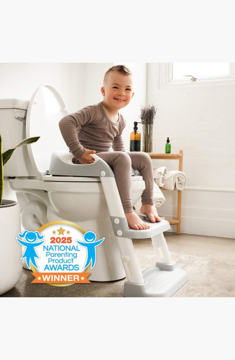 Jool Baby Potty Training Seat with Step Ladder, Alternate, color, Gray