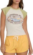 Billabong Horizon Rib Knit Raglan Sleeve Stretch Cotton T-Shirt