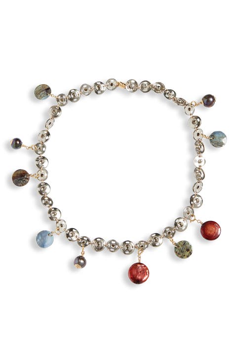 Button You Up Charm Necklace