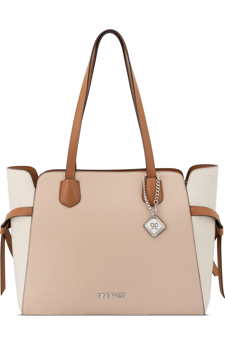 Nine West Isidore Tote Bag, Main, color, Fawn Multi