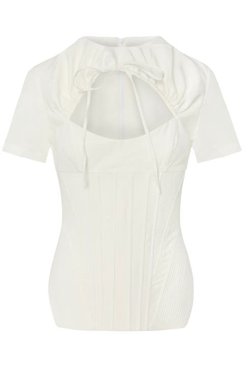 Tailored Corset Tee Top