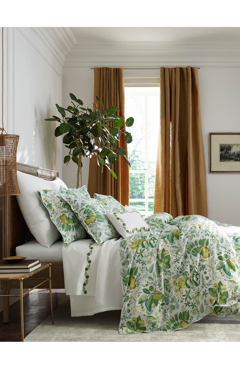 Matouk Pomegranate Duvet Cover, Alternate, color, Citrus