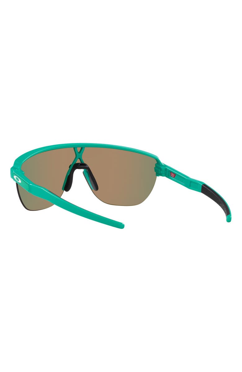 Oakley Corridor 142mm Semi Rimless Prizm<sup>™</sup> Polarized Shield Sunglasses, Alternate, color, Ruby