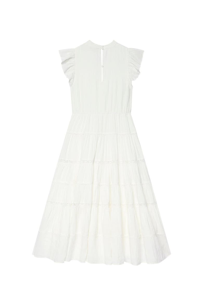 Cotton Cheesecloth Tiered Maxi Dress, Alternate, color, Ivory