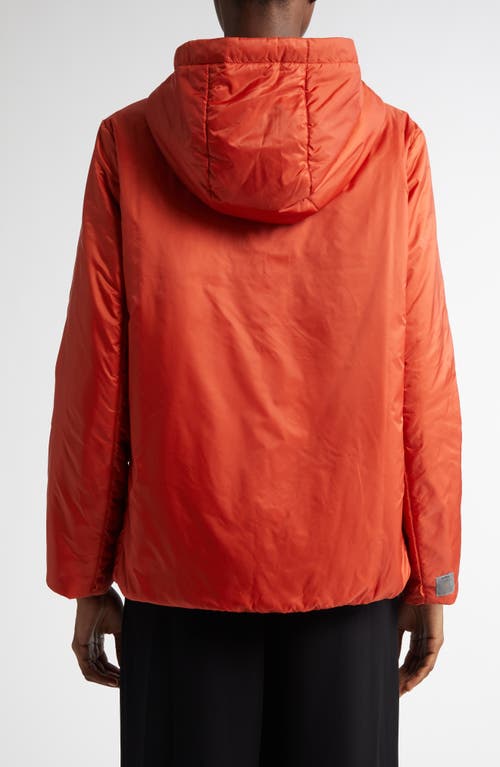 Max Mara Greenh Insulated Hooded Jacket In Orange