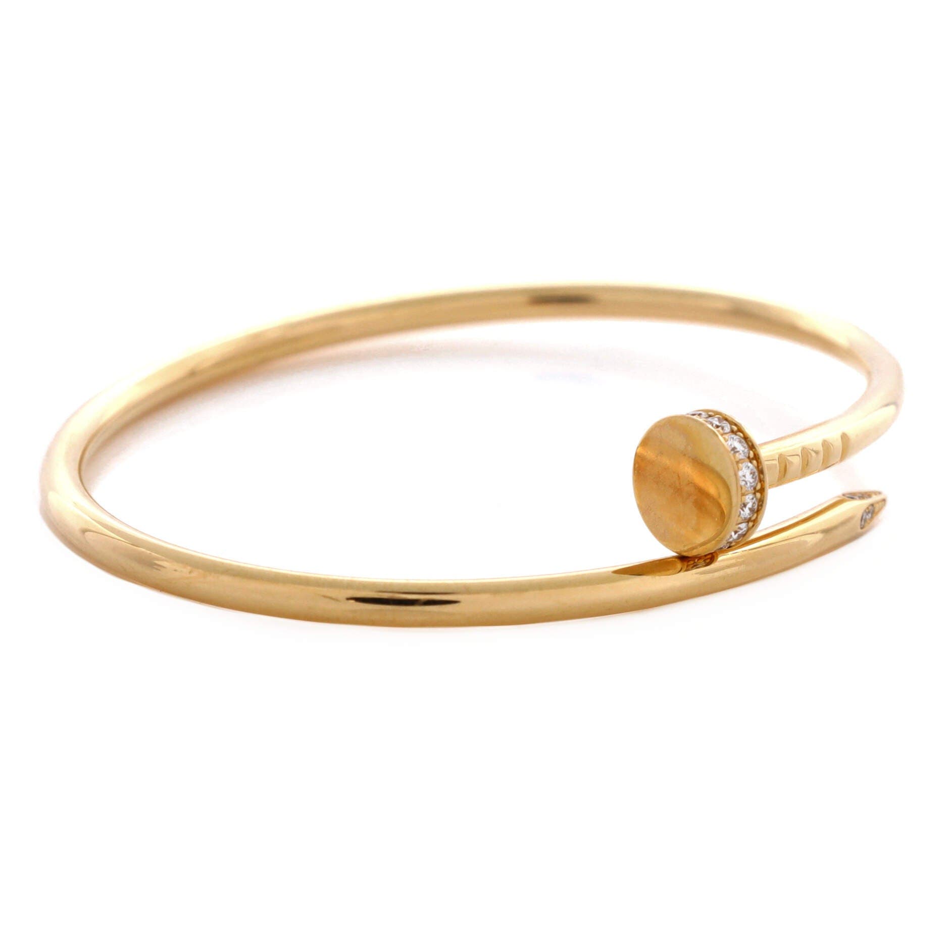 Juste un Clou Bracelet 18K Yellow Gold with Diamonds Small, Alternate, color, Metallic Gold