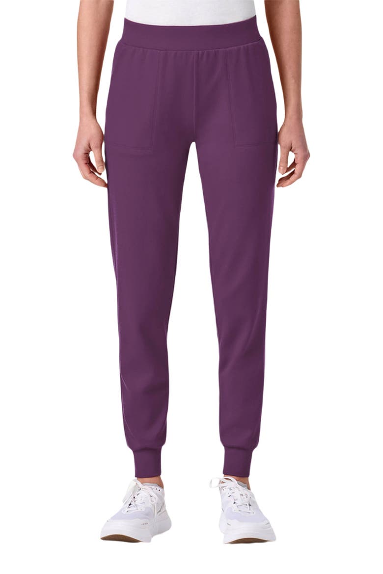 UltraSOFT Essential Comfort Women's 6-Pocket Scrub Set, Alternate, color, Eggplant