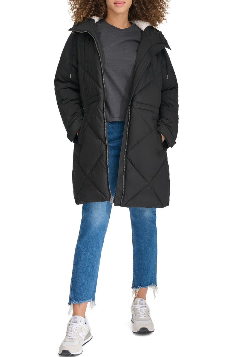 Levi's Diamond Quilted Water Resistant Parka, Alternate, color, 