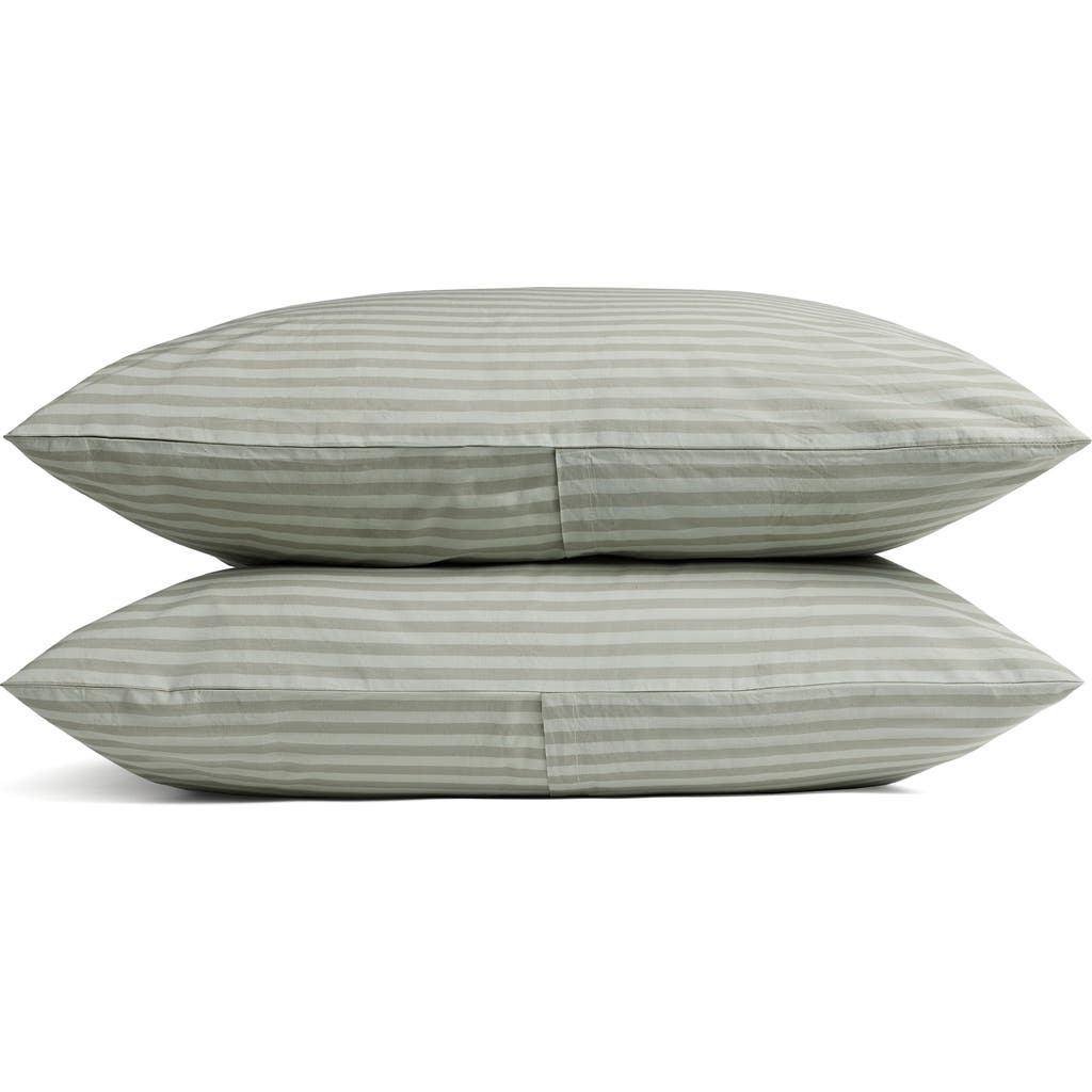 Parachute Percale Pillowcases In Green