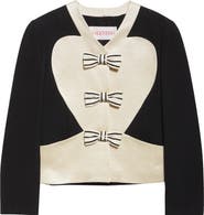 Valentino Garavani Bow Front Virgin Wool Jacket