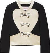 Valentino Garavani Bow Front Virgin Wool Jacket