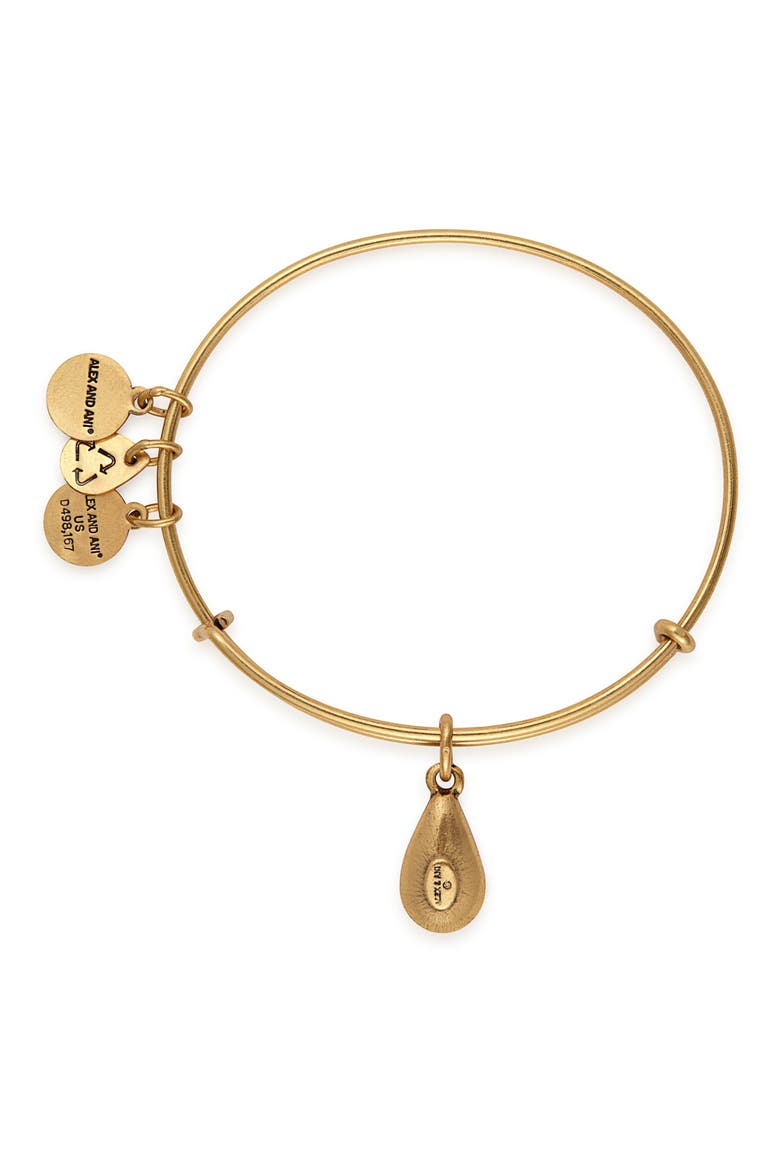 Birthstone Expandable Wire Bangle with Swarovski Crystal, Alternate, color, APRIL CRYSTAL