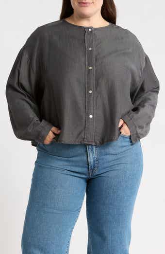 Round Neck Tencel Lyocell Shirt