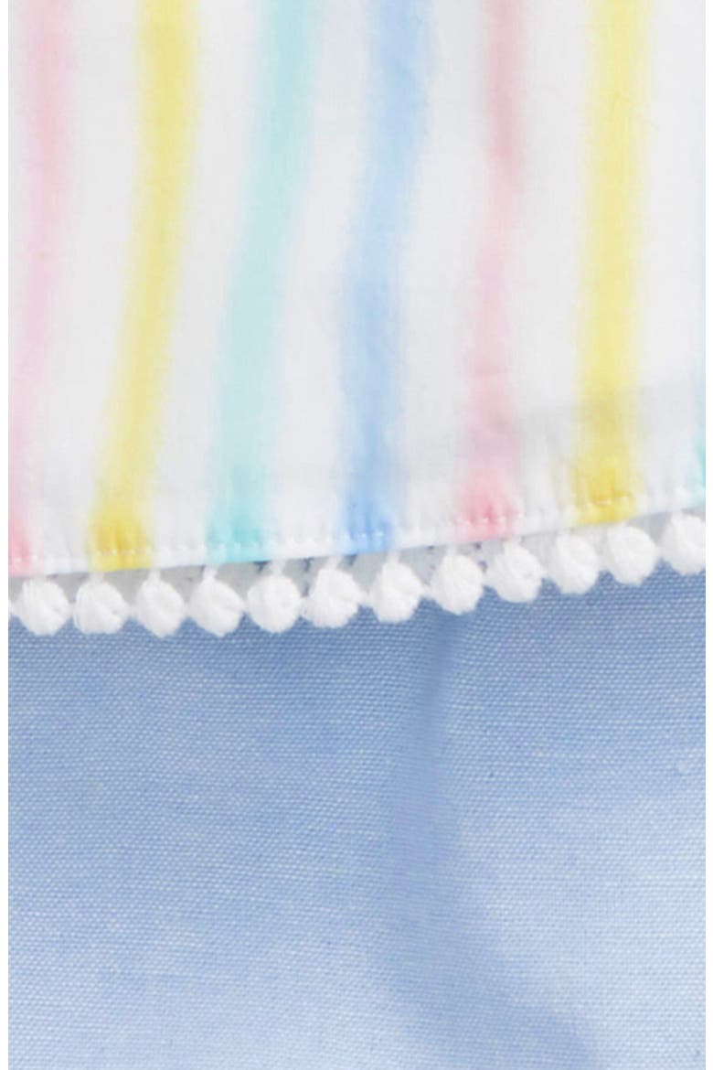 Stripe Shirt, Chambray Shorts & Headband Set, Alternate, color, MULTI