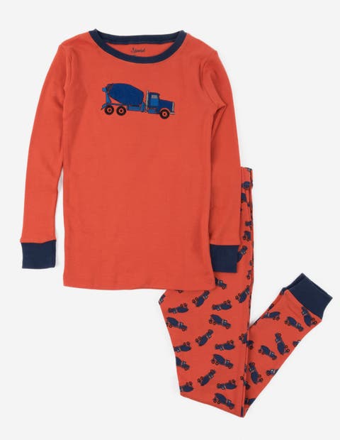 Kids Cotton Two-Piece Printed Pajamas, Vehicles & Machines (Toddler, Little Kid & Big Kid)