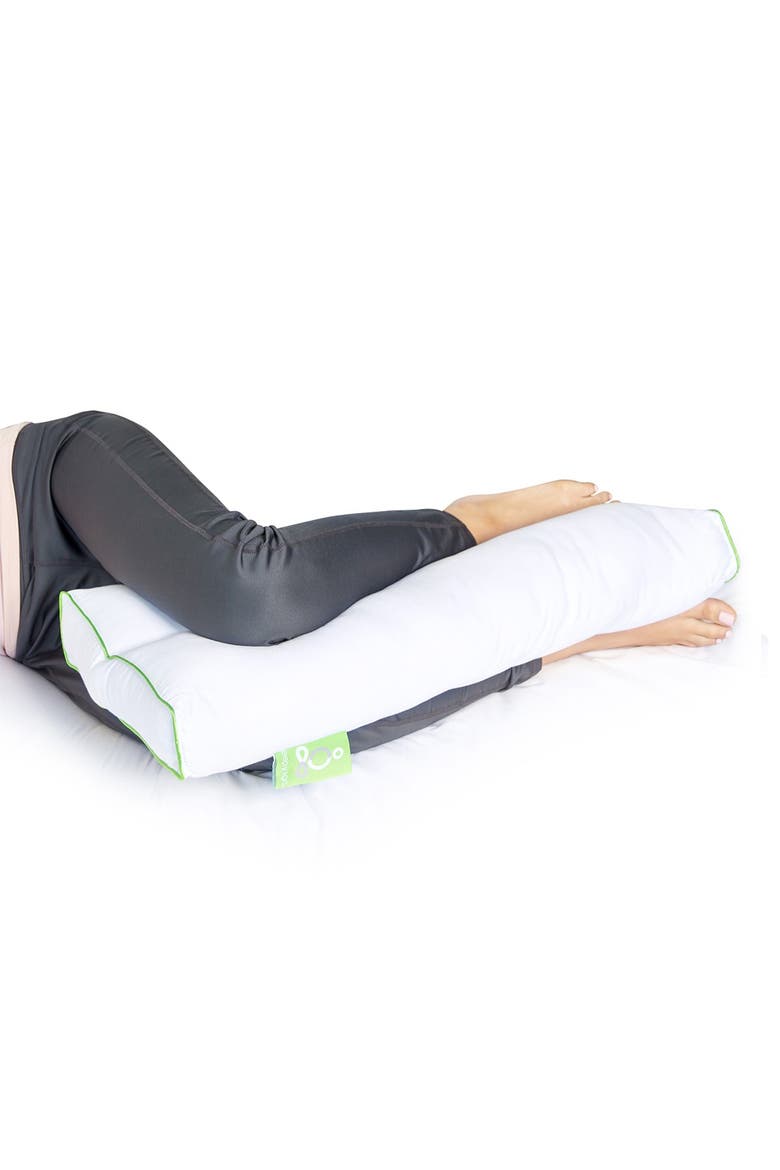 Sleep Yoga Knee Pillow, Alternate, color, WHITE