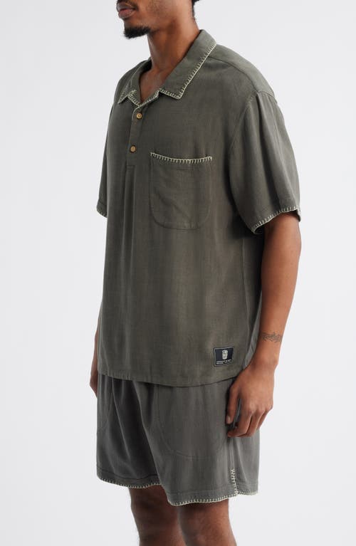 Standard Issue California Blanket Stitch Oversize Polo