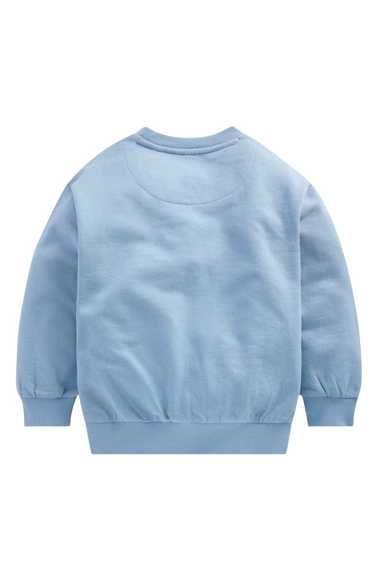 Mini Boden Kids' Monster Bouclé Appliqué Sweatshirt, Alternate, color, Tbc Boucle Monster