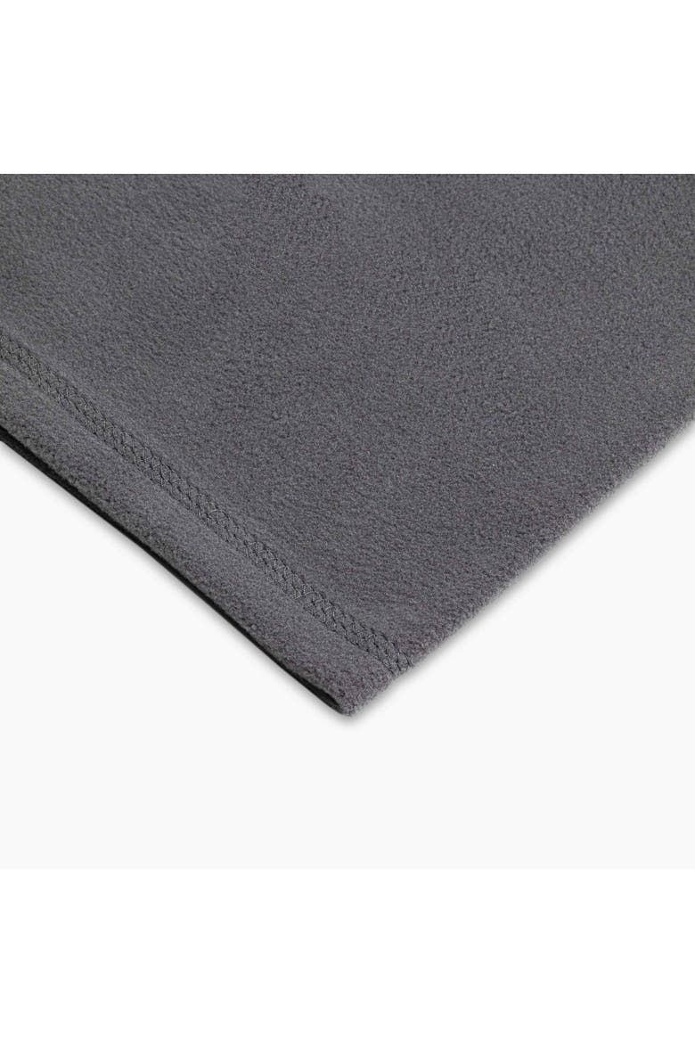 Single-Layer Fleece Neck Warmer, Alternate, color, Graphite