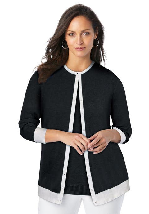 Fine Gauge Cardigan (Plus)