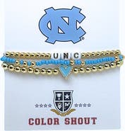 Color Shout University of North Carolina Love My College Bracelet Stack