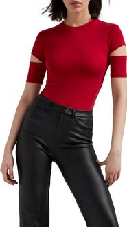 Marcella Esme Cutout Sleeve Top