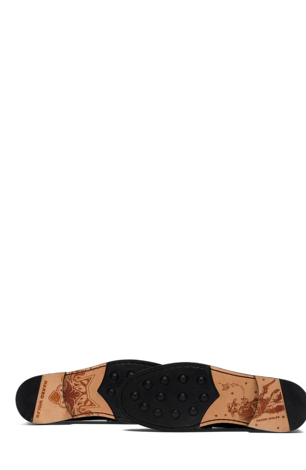 Naked Wolfe Roma Black Croc, Alternate, color, Black