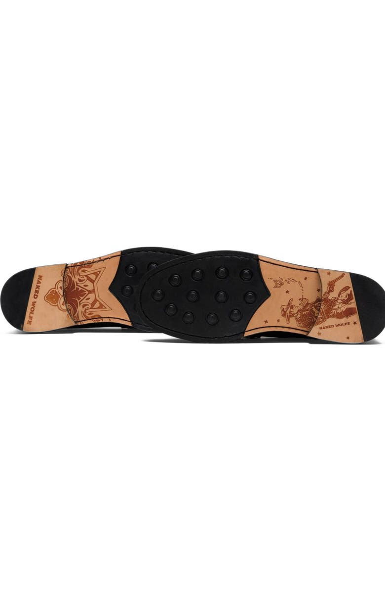 Naked Wolfe Roma Black Croc, Alternate, color, Black