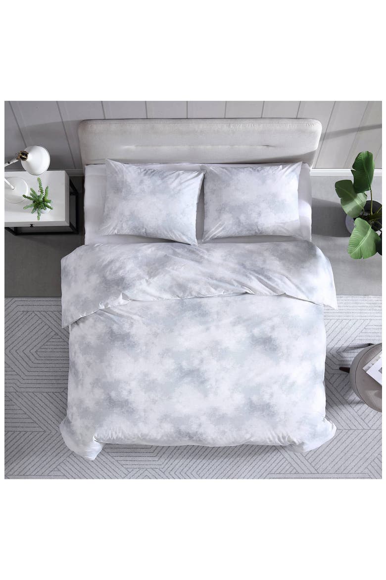 Koto Clouds Cotton Duvet Cover Set, Alternate, color, GREY