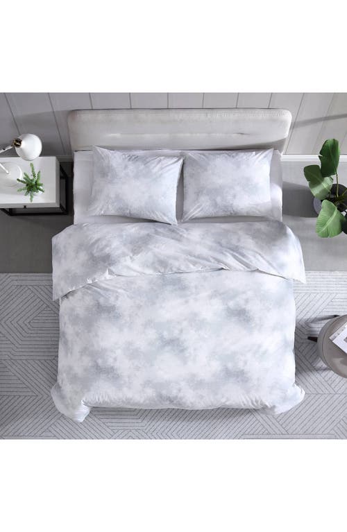 City Scene Koto Clouds Cotton Duvet Cover Set In Gray