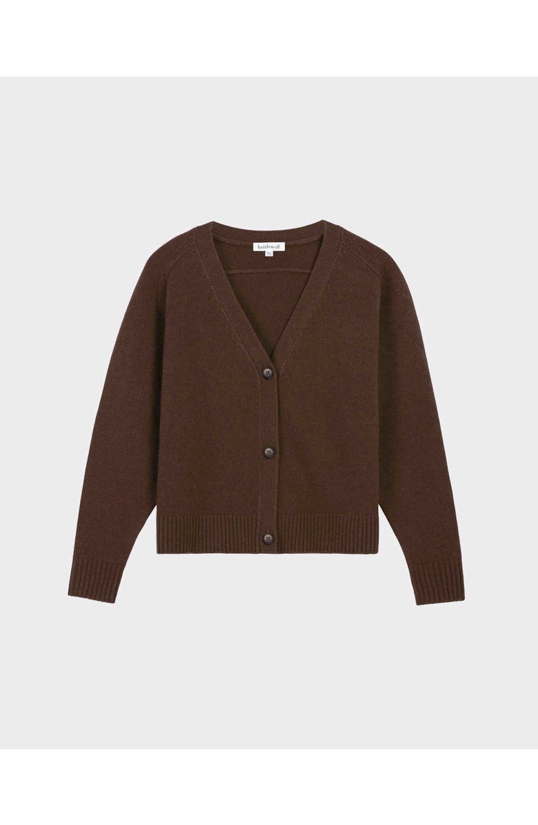 Kettlewell Merino Boxy Cardigan, Alternate, color, Chocolate