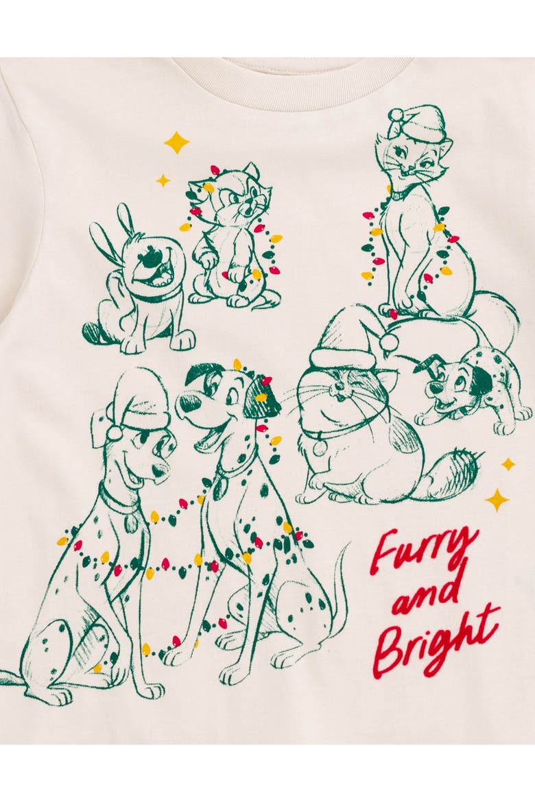 Holiday Short Sleeve T-Shirt, Alternate, color, Beige Disney Classics