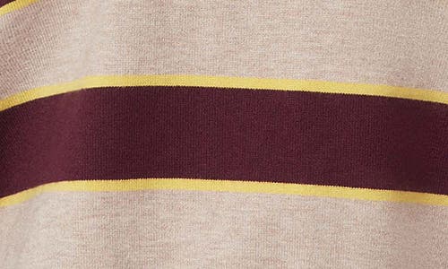 Scotch & Soda Stripe Crop Sweater In Brown
